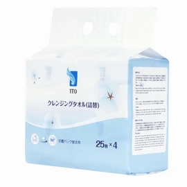 ITO Cleansing Towel, Box, Refill, Wet and Dry Use, Facial Cleansing, Beauty..