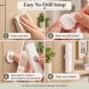 3pcs No Drill Magnetic Remote Holder - Wall Mount for