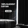 H.VERSAILTEX Linen Look 100% Blackout Curtains 63 Inches Long for