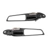 CB Adjustable Rearview Wind Wing Mirrors w/LED Lights For Suzuki