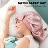 RPAEOY 100% Seidenhaube Zum Schlafen Große Doppelseidige Weiche Nachtmütze Haare