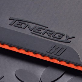 Butterfly Tenergy 80 Table Tennis Rubber | Butterfly Table Tennis Rubber | 1.7 mm, 1.9 mm, or 2.1 mm | Red or Black | 1 Inverted Table Tennis Rubber Sheet | Professional Table Tennis Rubber