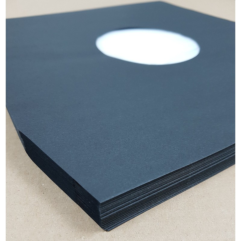 12" Black Polylined Record Inner Sleeves x 20