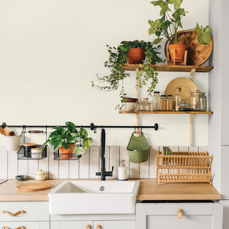 Glidden Interior Paint + Primer: White/Off White, One Coat, Eggshell,