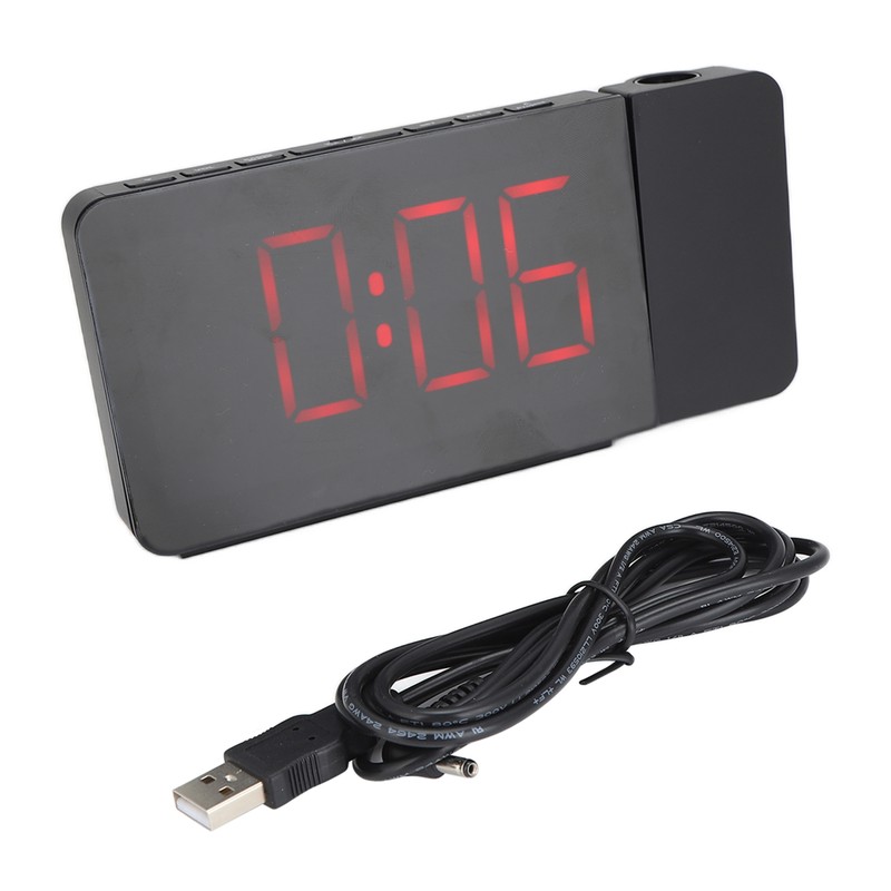 LED Projector Alarm Clock with FM Radio Snooze Function 4