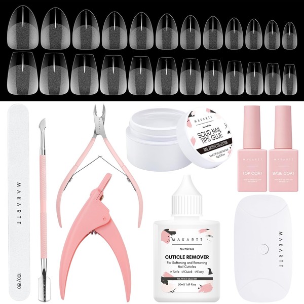 Makartt Solid Nail Tip Glue Kit - 15ml Soild Nail