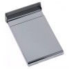 Stephanie Imports Vertical Slim Brushed Silver Metal Business Card Holder