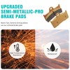 Semi-Metallic-Pro Front & Rear Brake Pads for Yamaha Grizzly 660