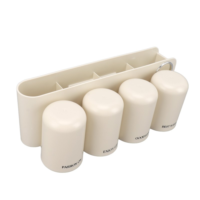 Toothbrush Holder Bathroom Hanging Vanity Tooth Brush Organizer Punch Free