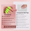 SXVME Gel X Nail Tips Medium Almond Press on Nails