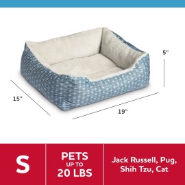 Unbranded Vibrant Life Cuddler Small Dog or Cat Bed, Blue 19" x 15"
