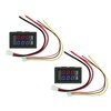 DIGISHUO 2Pcs 0.28" Digital Voltmeter Ammeter | DC 100V 10A