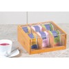 Kesper Teebox, Holz, braun, 22 x 21 x 9.5 cm