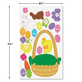 Easter Build-a-Basket Sticker Sheets, Makes 12 Easter Baskets, Kids Classroom Activities, Party Favors, 264 Stickers, 12 Colorful 4 1/2 x 7 1/2 Inch Sheets, by Current