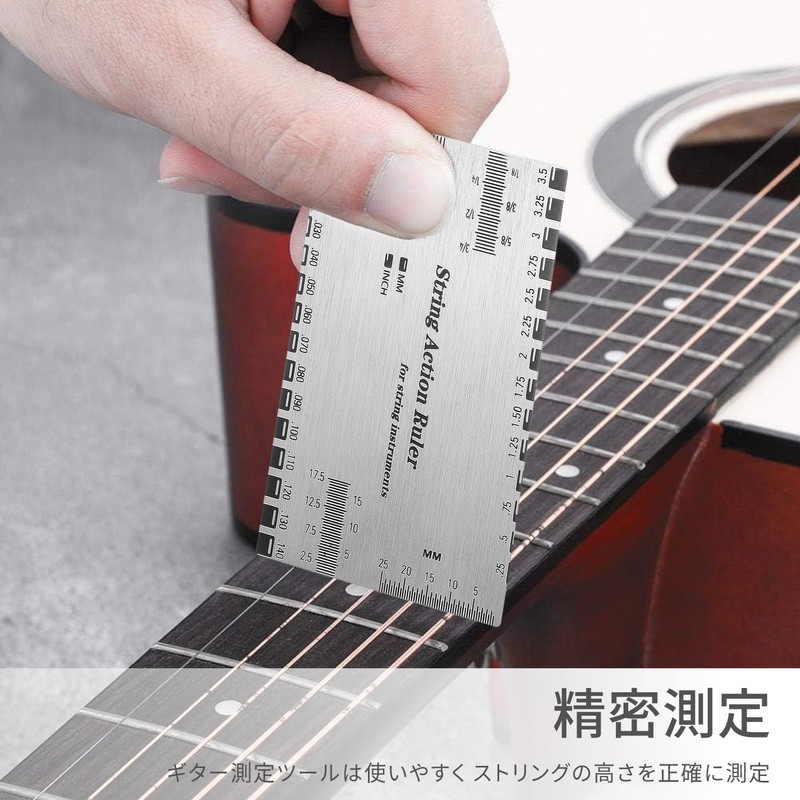 String Height Gauge Guitar String Height Ruler Set of 3