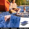 PACOONE Camping Sleeping Pad with Compass, Ultralight Inflatable Sleeping Mat