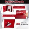 MorningRo System Record Documents Enclosure, Red, Left-hinged Door
