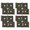 sourcing map Double Acting Hinges Folding Screen, 4Pcs 2.13" Double