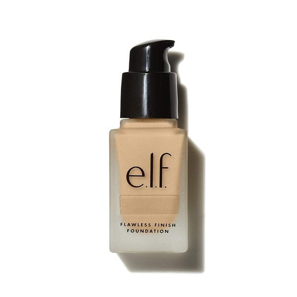e.l.f., Flawless Finish Foundation, Lightweight, Oil-free formula, Full Coverage , Blends Naturally, Restores Uneven Skin Textures and Tones, Vanilla, Semi-Matte, SPF 15, All-Day Wear, 0.68 Fl Oz