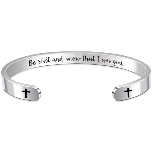 Btysun Inspirational Gifts for Women Cuff Bracelets for Women Bible