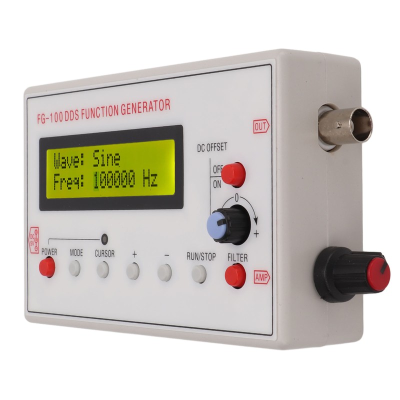 Signal Generator DDS 1Hz‑500kHz Sine 1Hz‑20kHz Square Sawtooth Triangle Wave
