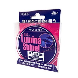 GOSEN Ester Line Lumina Shine 200m 0.4 size 1.9lb Pink GL198P04