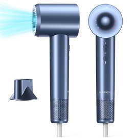 LAMPICK Hair Dryer, Ionic Blow Dryer, Professional High-Speed Hairdryer with 150,000 RPM Motor for Fast Drying, 5 Temps/3 Speeds Lightweight Hairdryer with Magnetic Nozzle for Home Travel Women Man