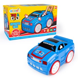 abeec Tap & Go Sports Car - Blue Touch-Controlled Toy for Toddlers Aged 3 Years and Up with Fun Sounds for Kids and Boys Who Love Interactive Play Vehicles