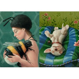 Inkognito Set of 10 Postcards A6 Animals | Postcard Mix Animal Greetings No. 1 by Suzan Visser | Postcards with Wit and Charm