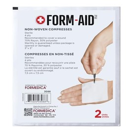 Formedica - NON-WOVEN STERILE COMPRESSES - 25 Pouch X 2 Unit (3" x 3" (7.5 cm x 7.5 cm), 1, count)