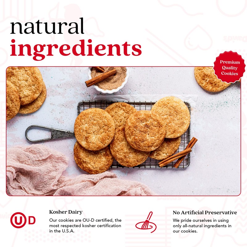 David's Cookies Gluten-Free Snickerdoodle Cookies 9-pack - Gourmet Cookies with