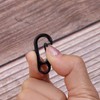 Cyiiifa Mini Carabiner, Small, Canavila, Black, Set of 10, Snap