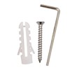 EAI Robe, Coat or Towel Hook Satin Stainless Steel Pack