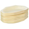Perfectstix 8 inch oval compostable plates- pack of 50 count