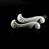 Set of 2 Paisley Clip 42 x 13 in White