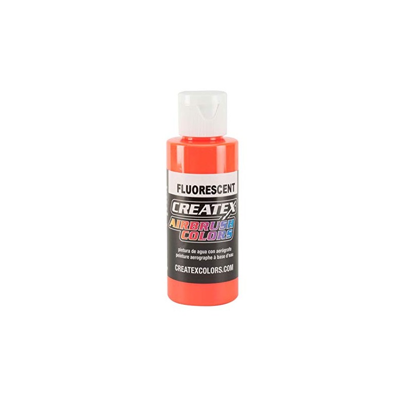 Createx Fluorescent Airbrush Color, Orange, 2 oz