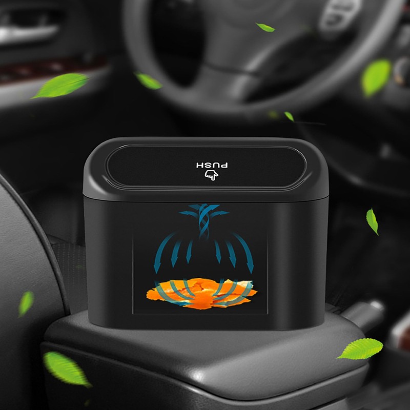 2 PCS Car Trash Can with Lid, Car Trash Bin