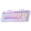 YUNZII C98 Cute Wireless Mechanical Keyboard(Purple Mao, Candy Switch)