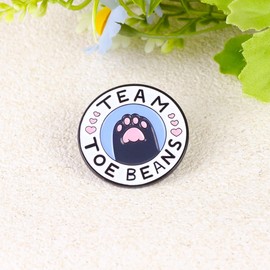Toe Beans Team Cat Paw Enamel Pin, Gift For Cat Mom Feline Lover Fur Mama, Meow Squad Pin Brooch, Adorable Kitten Brooches, Just Because Gift For Pet Owner, Kawaii Accessories
