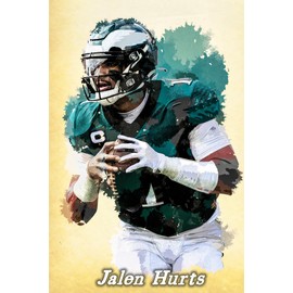 FriaNt Jalen Hurts American Football Sports Stars Inspirational Art Posters 12x18inch(30x45cm)