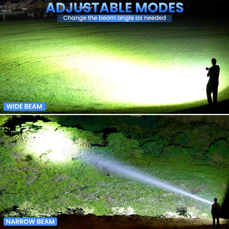 18FTRabbit Rechargeable LED Flashlights High Lumens, 99,000 Lumens Super Bright