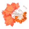 LED String Light Autumn Pumpkin Red Maple Leaves String Light
