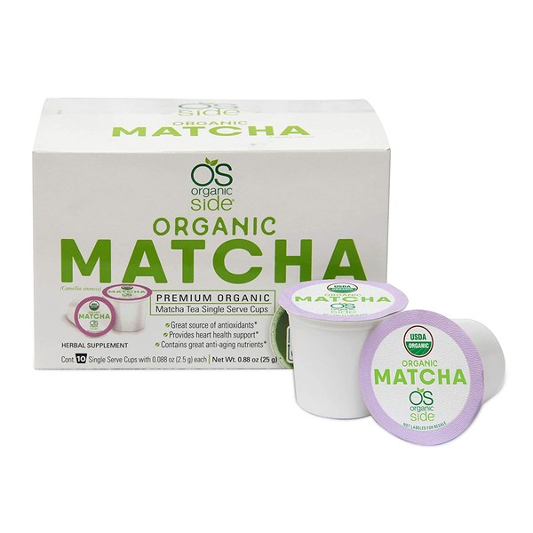 greenside Detox Herbal Tea K-Cups Matcha - Contains Anti-aging nutrients and Antioxidants - Herbal Body Supplements -Total 20 Cups (3-gram Serving/cup)