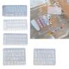 ZUDILYO 3D Silicone Letters & Numbers Nail Art Mold -