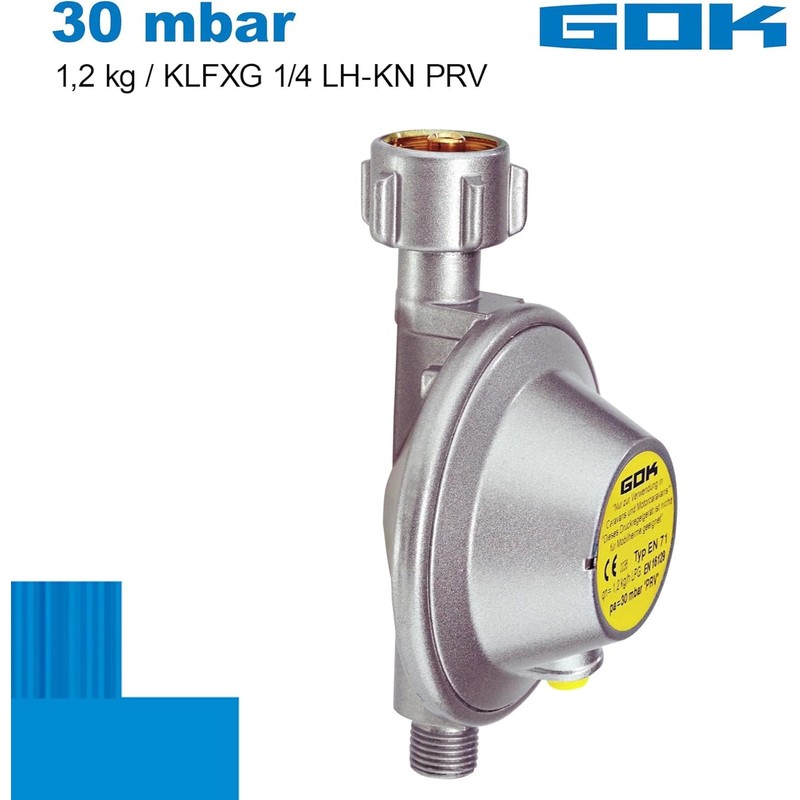 GOK Caravan Regulator 30 mbar 1.2 kg/h