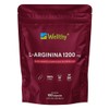 Wellthy L-Arginina 1200mg 100 Caps. 100 Pura y Natural, 50