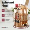360 Rotating Makeup Organizer - Adjustable Shelf Height and Fully