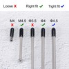 TA-VIGOR 100Pcs Rubber End Caps, 4mm ID Round Flexible Screw