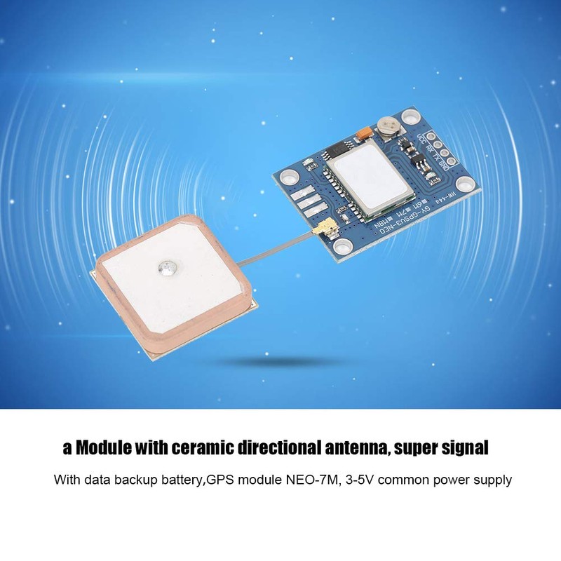 NEO-7M GPS Module, 9600 Baud Rate Satellite Positioning Module with