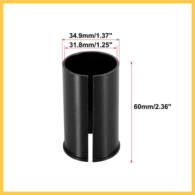 BULLSPANN Seat Post Bicycle Tube Adapter for 31.8mm to 34.9mm